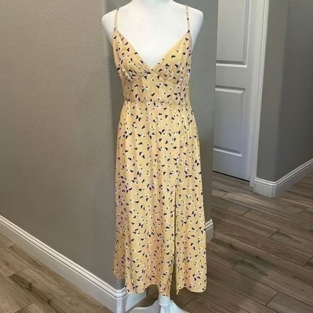 Revolve Amanda Uprichard Amory MIDI Dress Woman’s Size Medium